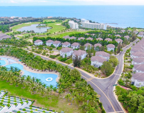 Khu biệt thự nhìn ra biển Phan Thiết, có cả sân golf